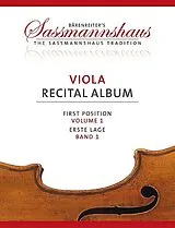  Notenblätter Sassmannshaus Viola Recital Album Band 1