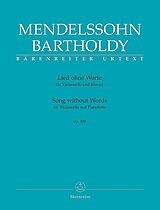 Felix Mendelssohn-Bartholdy Notenblätter Lied ohne Worte op.109
