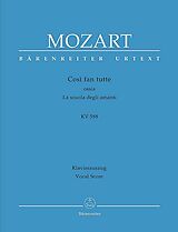 Wolfgang Amadeus Mozart Notenblätter Così fan tutte KV588