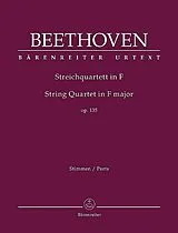 Ludwig van Beethoven Notenblätter Streichquartett F-Dur op.135