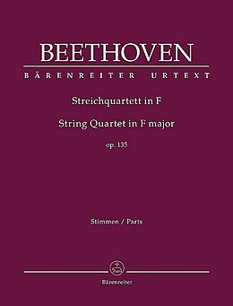 Ludwig van Beethoven Notenblätter Streichquartett F-Dur op.135