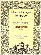 Jiri (Georg) Antonin Benda Notenblätter Sinfonie nos. 1-3
