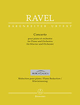 Maurice Ravel Notenblätter Concerto