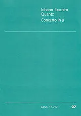 Johann Joachim Quantz Notenblätter KONZERT A-MOLL QV5-236