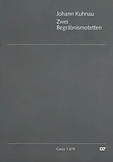 Johann Kuhnau Notenblätter 2 BEGRAEBNISMOTETTEN FUER 5STG
