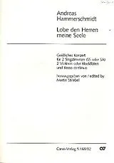 Andreas Hammerschmidt Notenblätter Lobe den Herren meine Seele