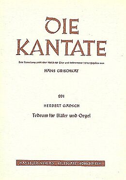 Herbert Gadsch Notenblätter Tedeum für Bläser und Orgel