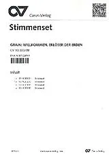 Jean Jeremie du Grain Notenblätter Willkommen Erlöser auf Erden