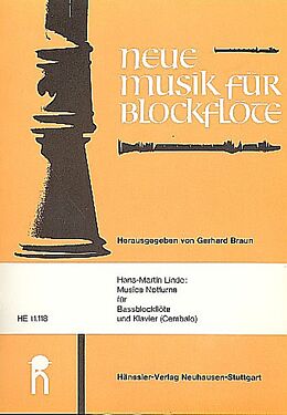 Hans Martin Linde Notenblätter Musica Notturna für Bassblockflöte