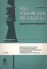 Friedrich Karl Graf zu Erbach Notenblätter 3 DIVERTISSEMENTS MELODIEUX FUER