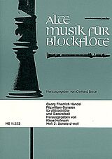 Georg Friedrich Händel Notenblätter Fitzwilliam-Sonaten Band 2 - Sonate d-moll