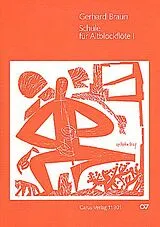 Gerhard Braun Notenblätter Schule für Altblockflöte Band 1