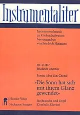 Friedrich Metzler Notenblätter Partita über den Choral Die Sonn