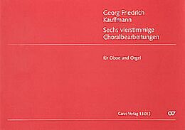 Georg Friedrich Kauffmann Notenblätter 6 vierstimmige