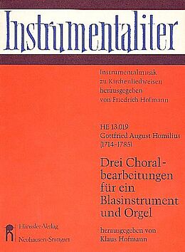 Gottfried August Homilius Notenblätter 3 Choralbearbeitungen