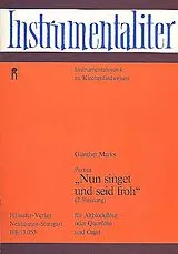 Günther Marks Notenblätter Nun singet und seid froh Partita