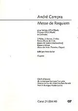 André Campra Notenblätter Messe de Requiem für Soli, Chor