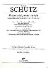 Heinrich Schütz Notenblätter Erhöre mich, wenn ich rufe SWV289
