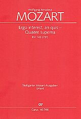 Wolfgang Amadeus Mozart Notenblätter Ergo interest an quis - Quaere superna