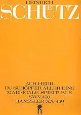 Heinrich Schütz Notenblätter Ach Herr du Schöpfer aller Ding SWV450