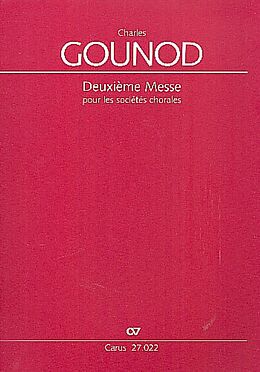 Charles Francois Gounod Notenblätter Messe Nr.2 pour les sociétés chorales