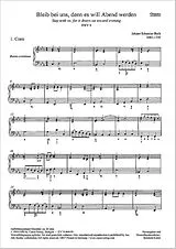 Johann Sebastian Bach Notenblätter Bleib bei uns denn es will Abend werden