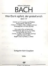 Johann Sebastian Bach Notenblätter Wer Dank opfert der preiset mich