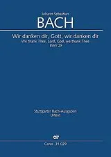 Johann Sebastian Bach Notenblätter Wir danken dir, Gott, wir danken dir