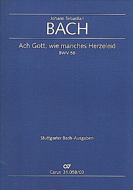 Johann Sebastian Bach Notenblätter Ach Gott wie manches Herzeleid