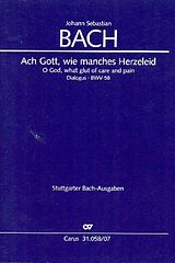 Johann Sebastian Bach Notenblätter Ach Gott wie manches Herzeleid C-Dur BWV58