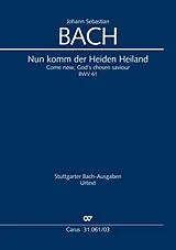 Johann Sebastian Bach Notenblätter Nun komm der Heiden Heiland