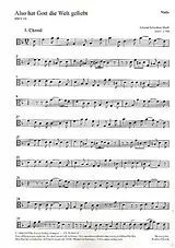 Johann Sebastian Bach Notenblätter ALSO HAT GOTT DIE WELT GELIEBT