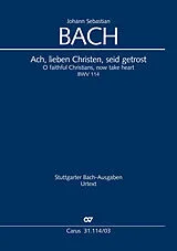 Johann Sebastian Bach Notenblätter Ach lieben Christen seid getrost