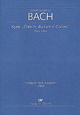 Johann Sebastian Bach Notenblätter Kyrie Christe, du Lamm Gottes BWV233a