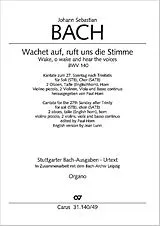 Johann Sebastian Bach Notenblätter Wachet auf ruft uns die Stimme
