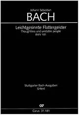 Johann Sebastian Bach Notenblätter Leichtgesinnte Flattergeister bwv 181