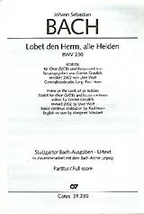 Johann Sebastian Bach Notenblätter Lobet den Herrn alle Heiden Motette