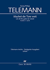 Georg Philipp Telemann Notenblätter Machet die Tore weit TVWV1-1074