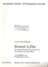 Georg Philipp Telemann Notenblätter Konzert A-Dur TWV51-A5 für