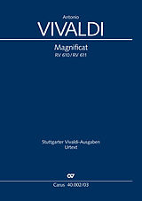 Antonio Vivaldi Notenblätter Magnificat RV610 (2 Fassungen)
