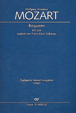 Wolfgang Amadeus Mozart Notenblätter Requiem KV626