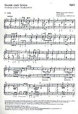 Wolfgang Amadeus Mozart Notenblätter Scande coeli limina KV34 für Soli, gem Chor