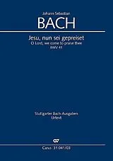Johann Sebastian Bach Notenblätter Jesu nun sei gepreiset