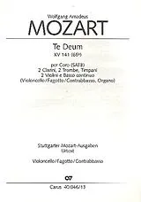 Wolfgang Amadeus Mozart Notenblätter Te Deum laudamus KV141