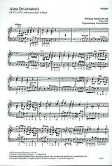 Wolfgang Amadeus Mozart Notenblätter Alma Dei creatoris KV277