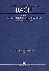 Johann Sebastian Bach Notenblätter Tilge, Höchster, meine Sünden BWV1083