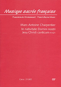 Marc Antoine Charpentier Notenblätter In nativitate Domini nostri H421