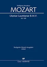 Wolfgang Amadeus Mozart Notenblätter Litaniae lauretanae B.M.V. B-Dur KV109