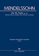 Felix Mendelssohn-Bartholdy Notenblätter Der 95. Psalm op.46