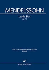 Felix Mendelssohn-Bartholdy Notenblätter Lauda Sion op.73